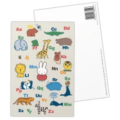 Miffy Alphabet Postcard