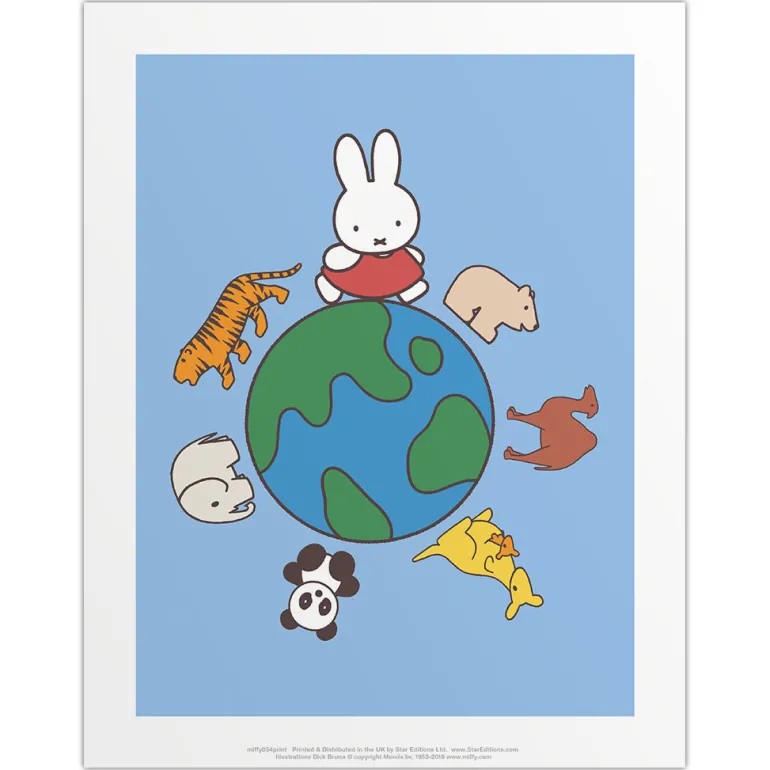Miffy Animals Globe Mini Poster