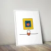 Miffy Apple Art Framed Mini Poster