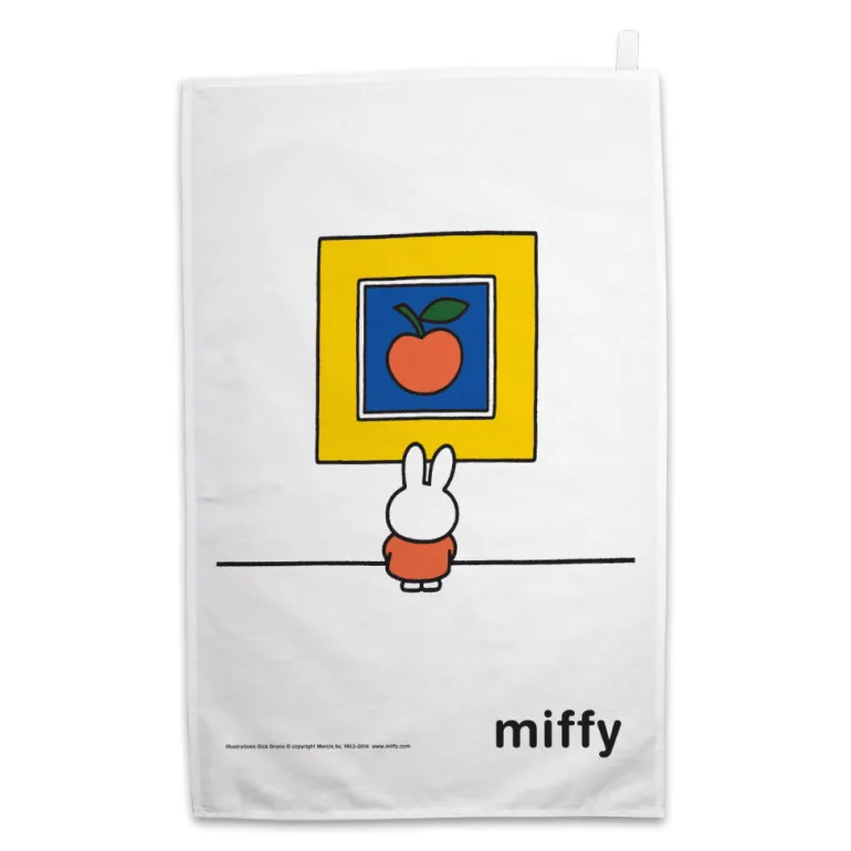 Miffy Apple Art Tea Towel