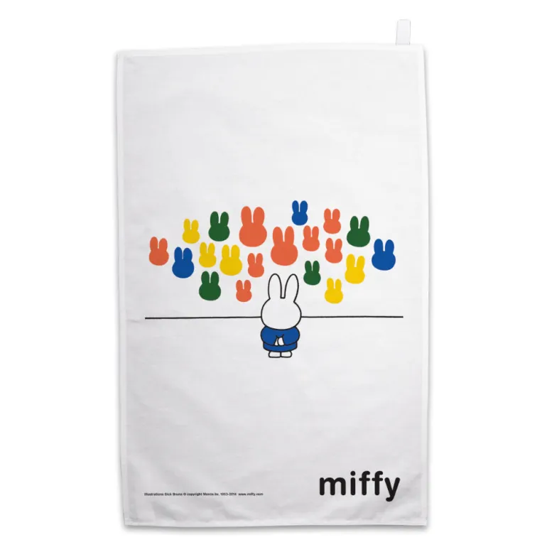Miffy at an Art Gallery Tea Towel