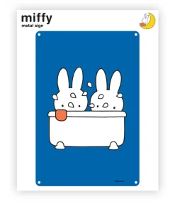 Miffy bath Metal Sign