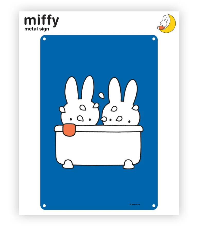 Miffy bath Metal Sign