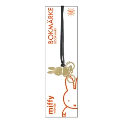 Miffy Bicycle Bookmark Gold
