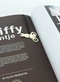 Miffy Bicycle Bookmark Gold