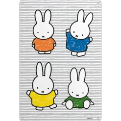 Miffy Coloured Dresses Metal Sign