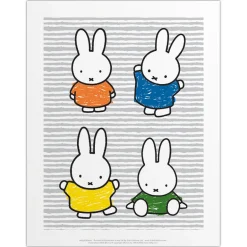 Miffy Coloured Dresses Mini Poster