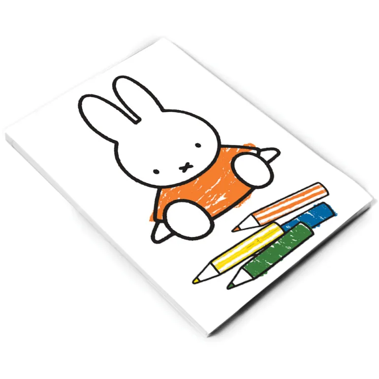Miffy Colouring Pencils A6 Notepad