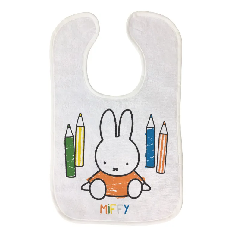 Miffy Colouring Pencils Baby Bib