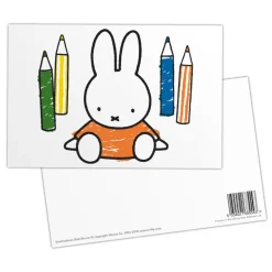 Miffy Colouring Pencils Postcard