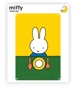 Miffy eating Metal Sign