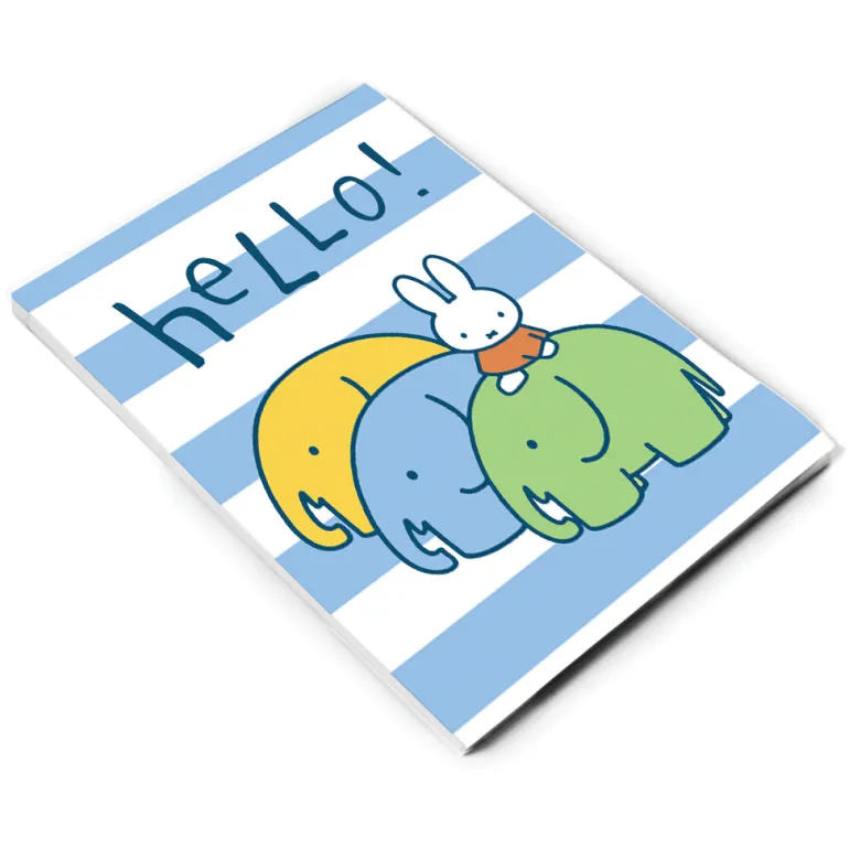 Miffy Elephants A6 Notepad