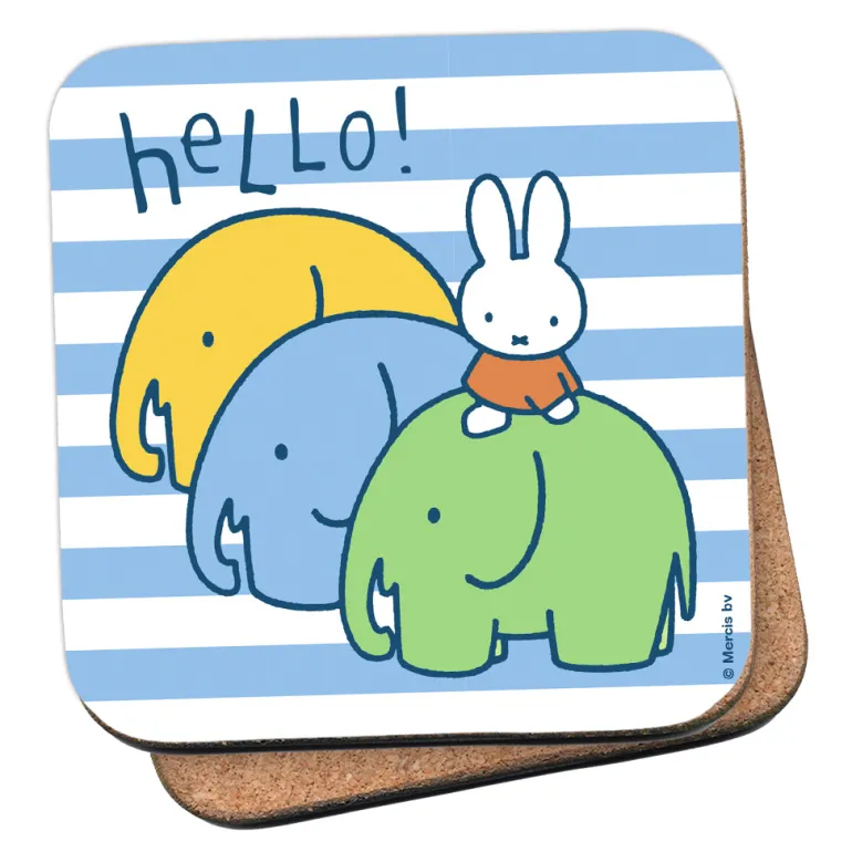 Miffy Elephants Cork Coaster