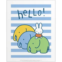 Miffy Elephants Mini Poster