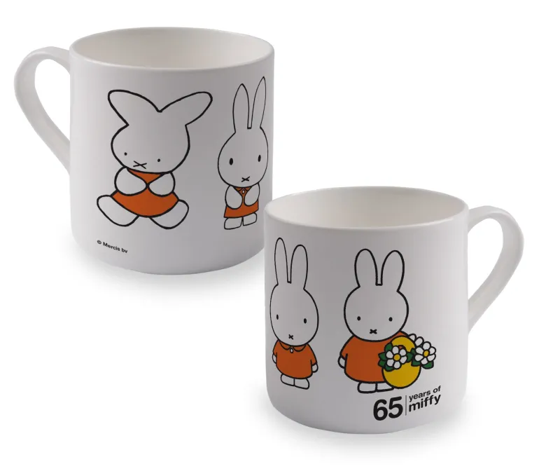 miffy evolution - 65th anniversary bone china mug