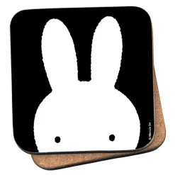 Miffy Face B&W Cork Coaster