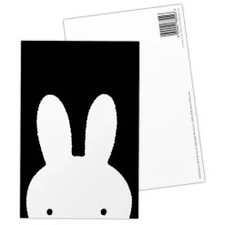 Miffy Face B&W Postcard