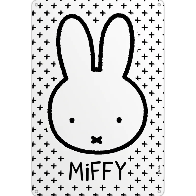 Miffy Face Metal Sign