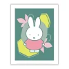 miffy floral expression pink dress mini poster
