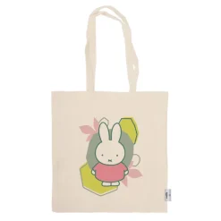 miffy floral expression pink dress tote bag