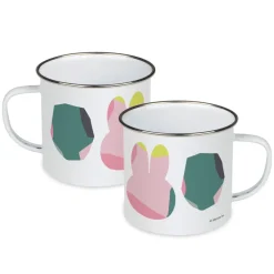 miffy floral expression pink pattern enamel mug