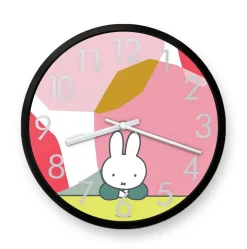 miffy floral expression pose clock