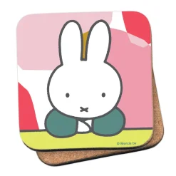 miffy floral expression pose coaster