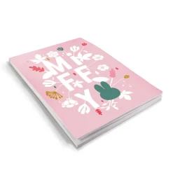 miffy floral expression pink a6 notepad