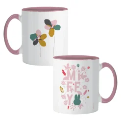 miffy floral expression pink colour insert mug