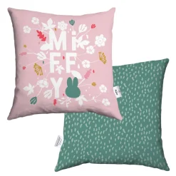 miffy floral expression pink cushion