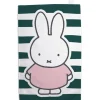 miffy floral expression stripes tea towel