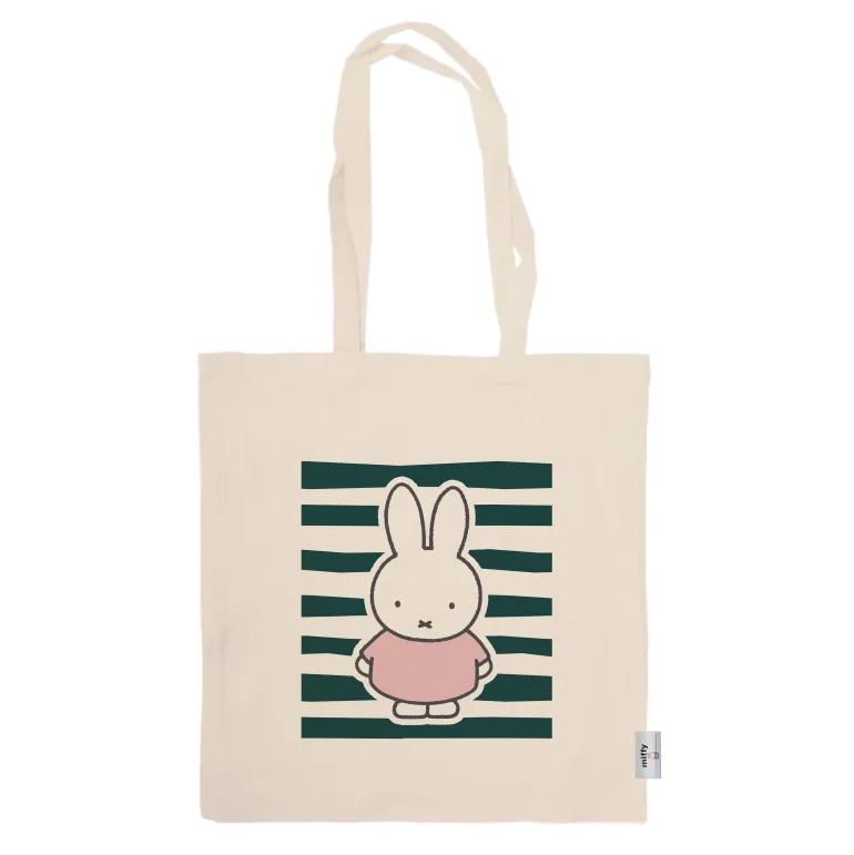 miffy floral expression stripes tote
