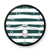 miffy floral expression stripes clock