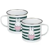miffy floral expression stripes enamel mug