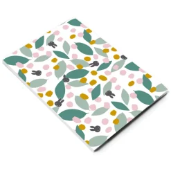 miffy floral expression teal a5 notepad