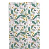 miffy floral expression teal tea towel