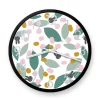 miffy floral expression teal clock