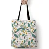 miffy floral expression teal edge to edge tote bag