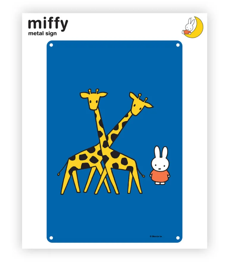 Miffy giraffes Metal Sign