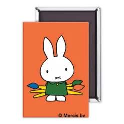 Miffy Holding Paintbrushes Magnet