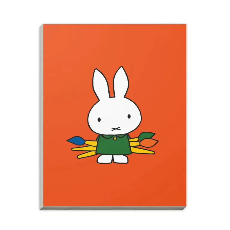 Miffy Holding Paintbrushes A6 Notepad