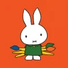 Miffy Holding Paintbrushes Mini Poster