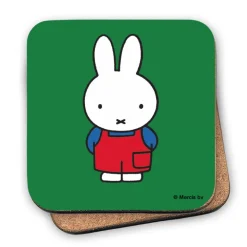 Miffy in Dungarees Cork Coaster