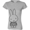 miffy ladies grey and black outline T-Shirt