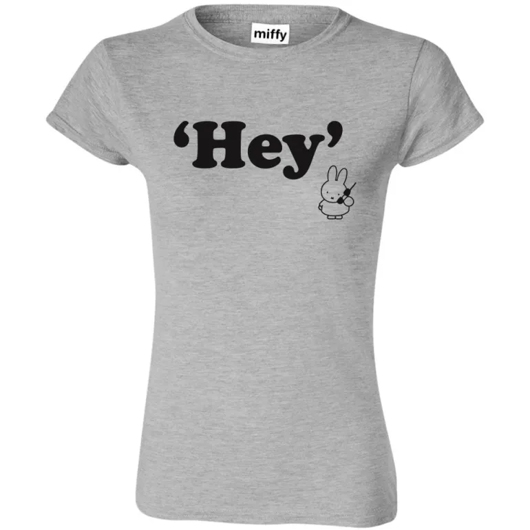 miffy ladies 'Hey' top - grey T-Shirt