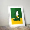 Miffy on a Tortoise Framed Mini Poster