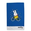 Miffy on Her Bike in the Rain Tea Towel
