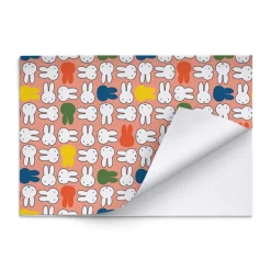 Miffy Pink Faces Gift Wrap