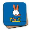 Miffy Playing on a Sleigh Cork Coaster
