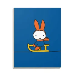 Miffy Playing on a Sleigh A6 Notepad